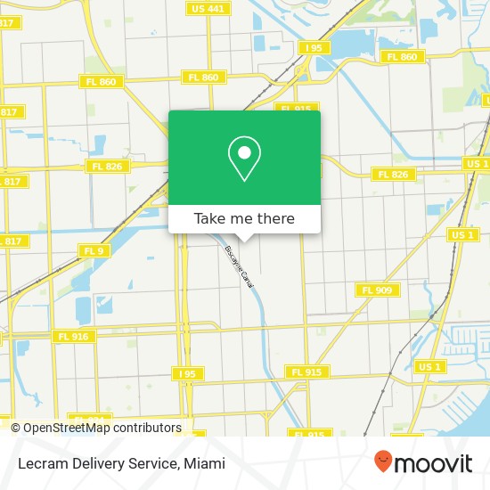 Mapa de Lecram Delivery Service