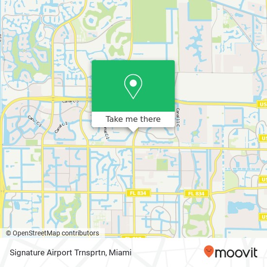 Mapa de Signature Airport Trnsprtn