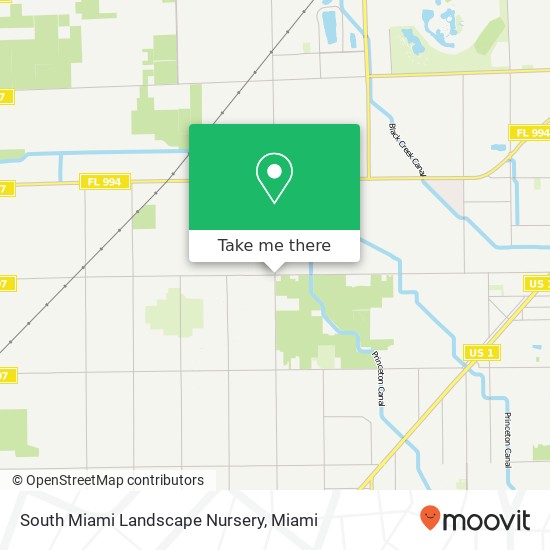 South Miami Landscape Nursery map