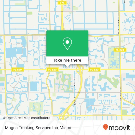 Magna Trucking Services Inc map