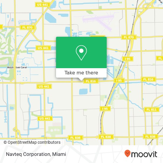 Mapa de Navteq Corporation
