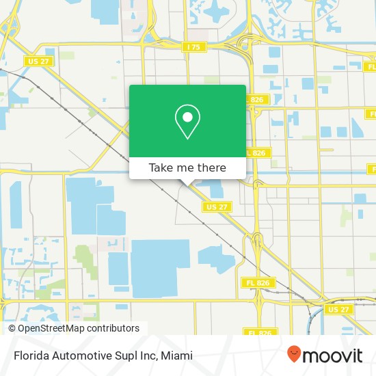 Mapa de Florida Automotive Supl Inc