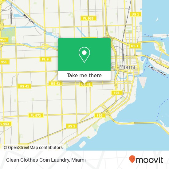 Clean Clothes Coin Laundry map