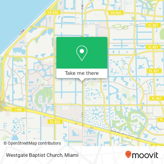 Westgate Baptist Church map