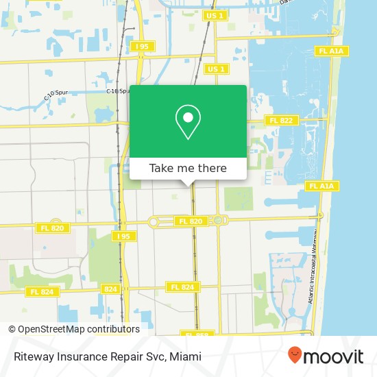 Riteway Insurance Repair Svc map