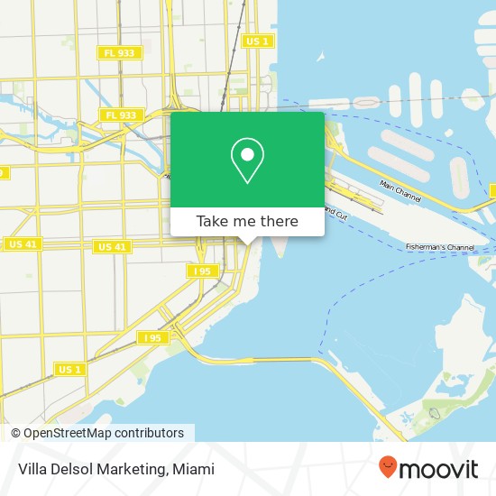 Mapa de Villa Delsol Marketing