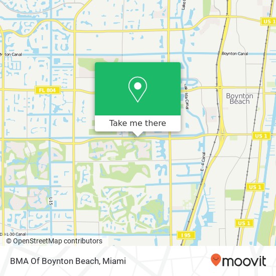 Mapa de BMA Of Boynton Beach