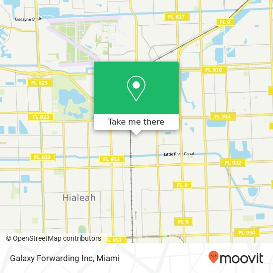 Mapa de Galaxy Forwarding Inc