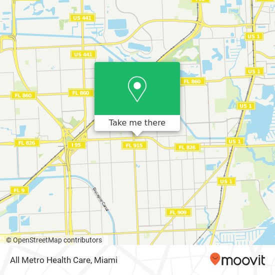 All Metro Health Care map