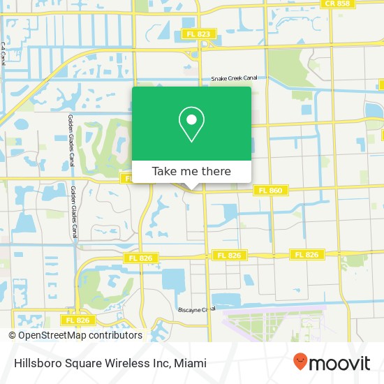 Mapa de Hillsboro Square Wireless Inc