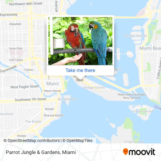 Parrot Jungle & Gardens map