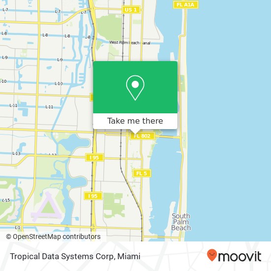 Tropical Data Systems Corp map