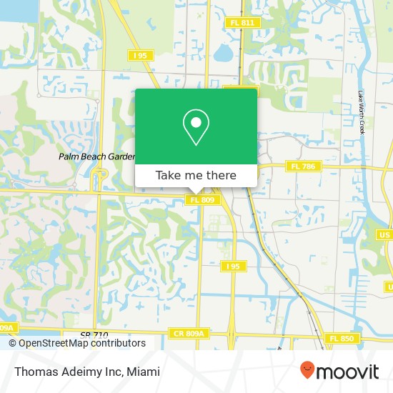 Thomas Adeimy Inc map