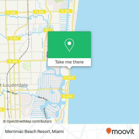 Mapa de Merrimac Beach Resort