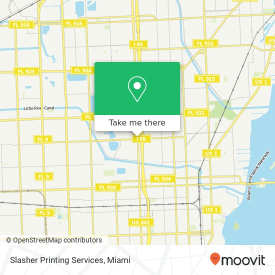 Slasher Printing Services map