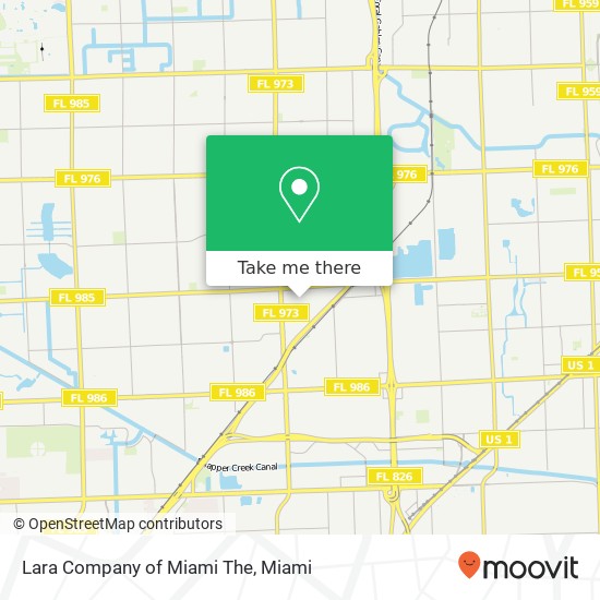 Lara Company of Miami The map