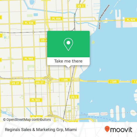 Regina's Sales & Marketing Grp map