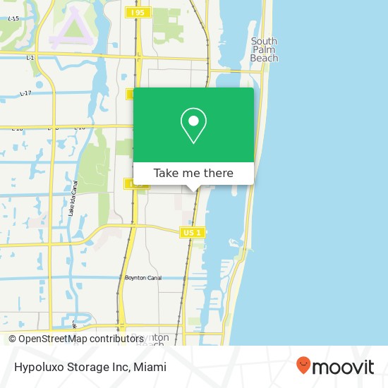 Mapa de Hypoluxo Storage Inc