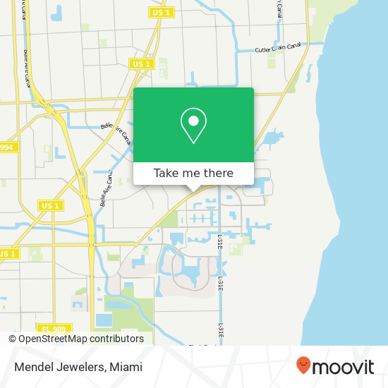 Mendel Jewelers map