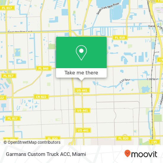 Mapa de Garmans Custom Truck ACC