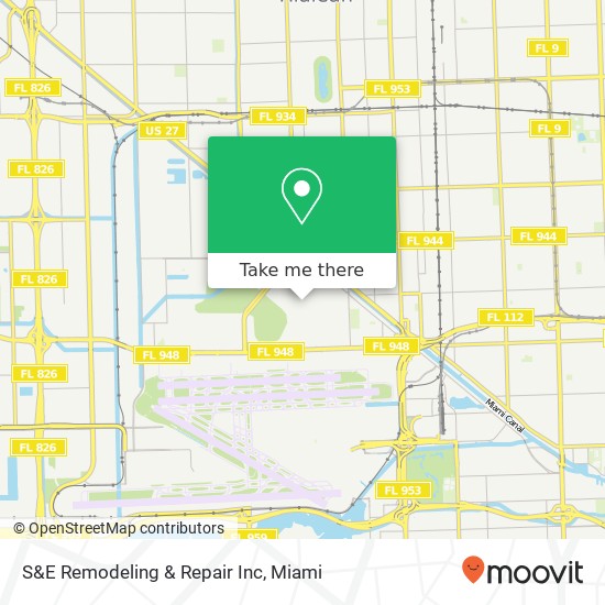 Mapa de S&E Remodeling & Repair Inc