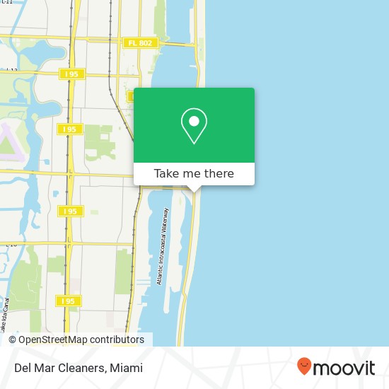 Del Mar Cleaners map