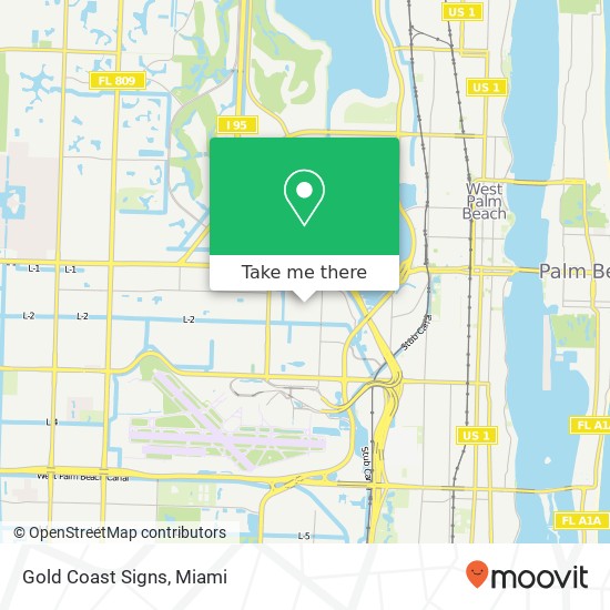 Gold Coast Signs map