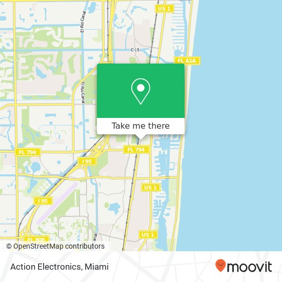 Action Electronics map