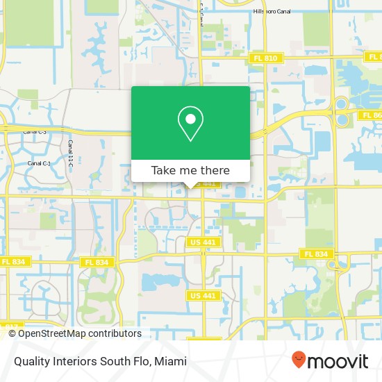 Quality Interiors South Flo map