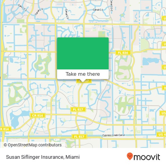 Mapa de Susan Siflinger Insurance