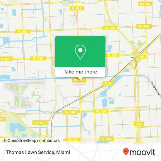 Thomas Lawn Service map