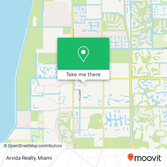 Arvida Realty map