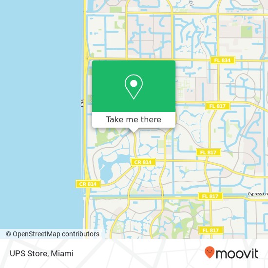 UPS Store map