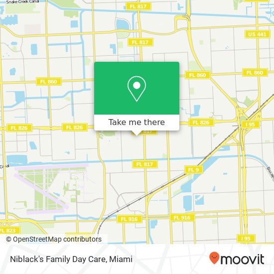 Mapa de Niblack's Family Day Care