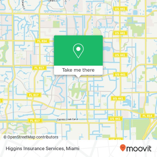 Mapa de Higgins Insurance Services