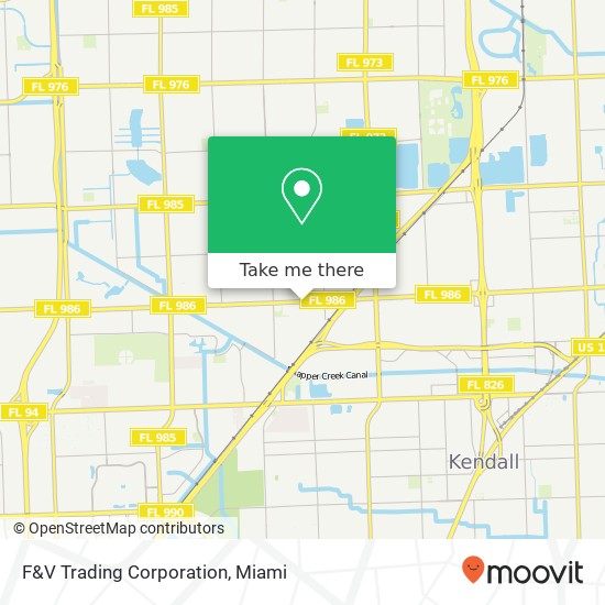 F&V Trading Corporation map