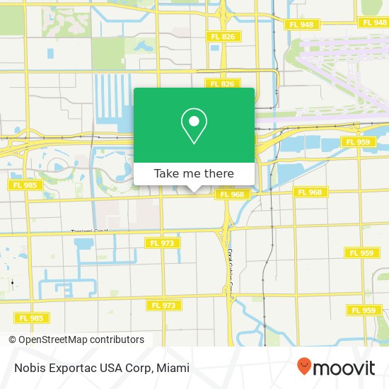 Mapa de Nobis Exportac USA Corp