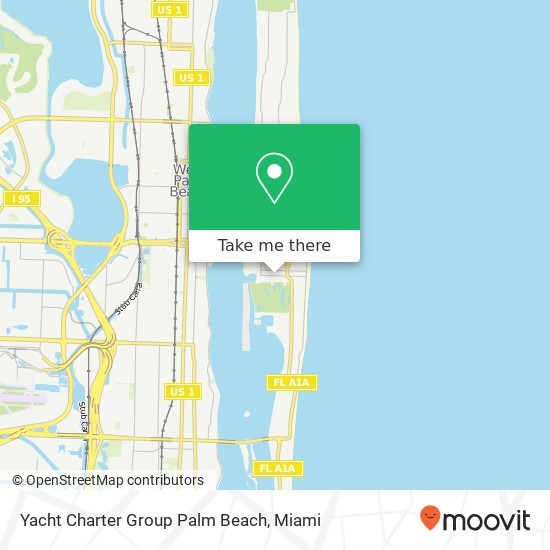 Mapa de Yacht Charter Group Palm Beach