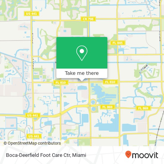 Mapa de Boca-Deerfield Foot Care Ctr