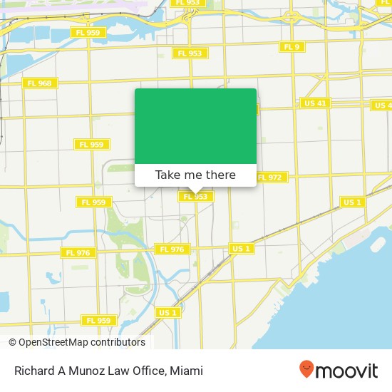 Mapa de Richard A Munoz Law Office