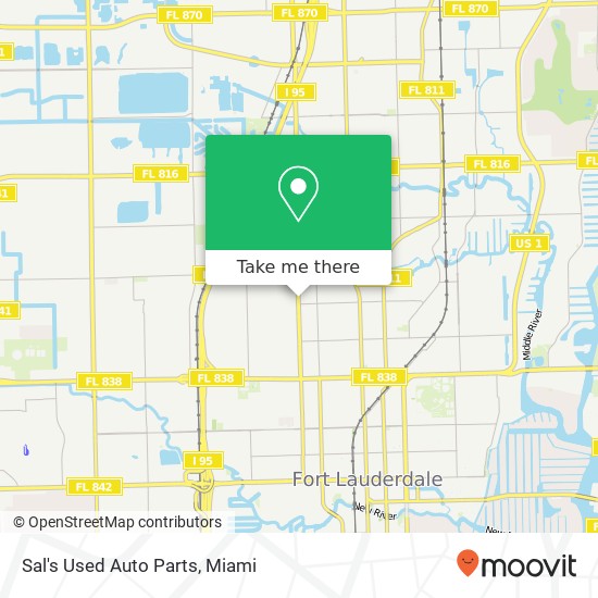 Sal's Used Auto Parts map