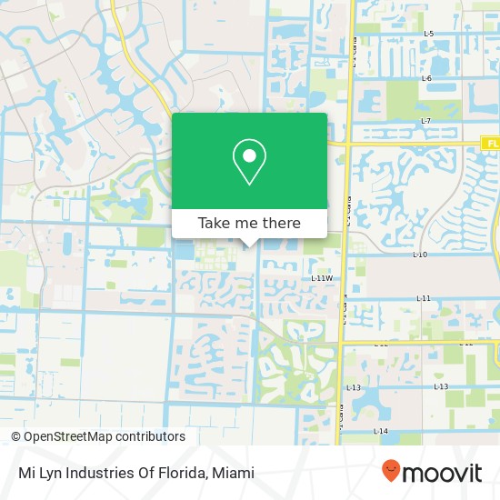 Mi Lyn Industries Of Florida map