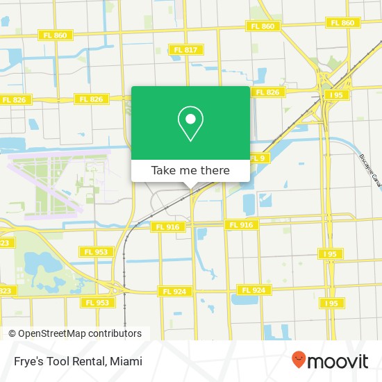 Frye's Tool Rental map