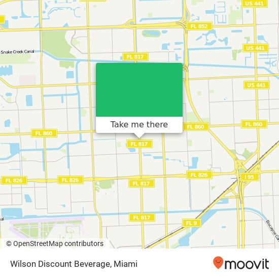 Mapa de Wilson Discount Beverage