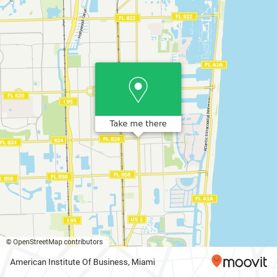 American Institute Of Business map