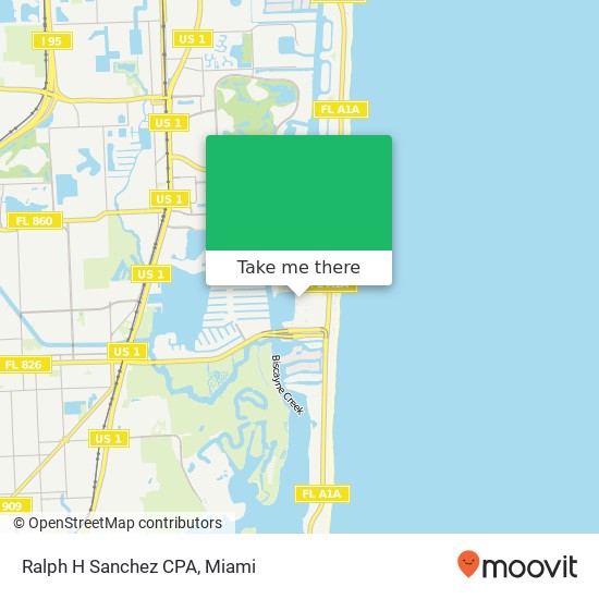 Mapa de Ralph H Sanchez CPA