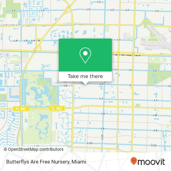 Mapa de Butterflys Are Free Nursery