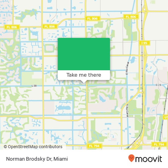 Norman Brodsky Dr map