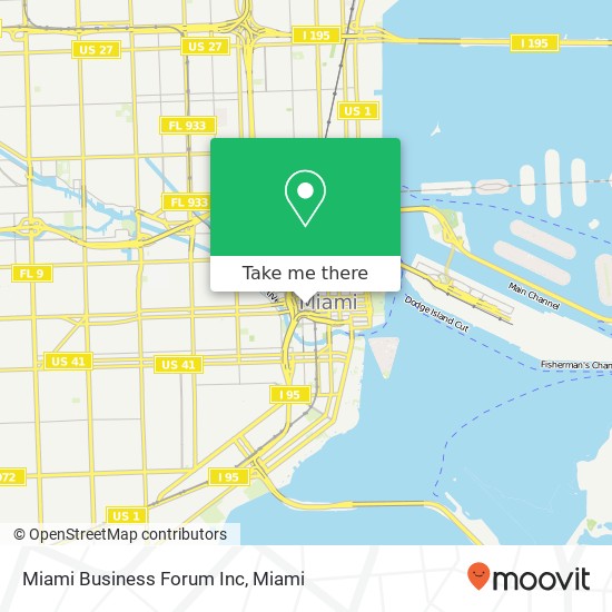 Mapa de Miami Business Forum Inc