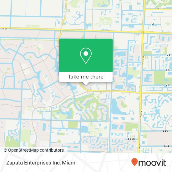 Zapata Enterprises Inc map